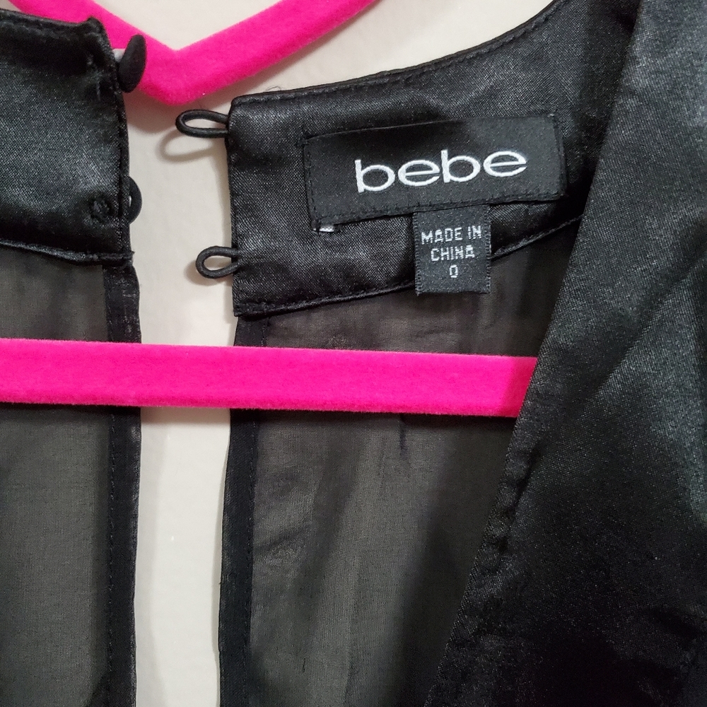 BEBE Black Romper - Mesh and Satin - Picture 5 of 8